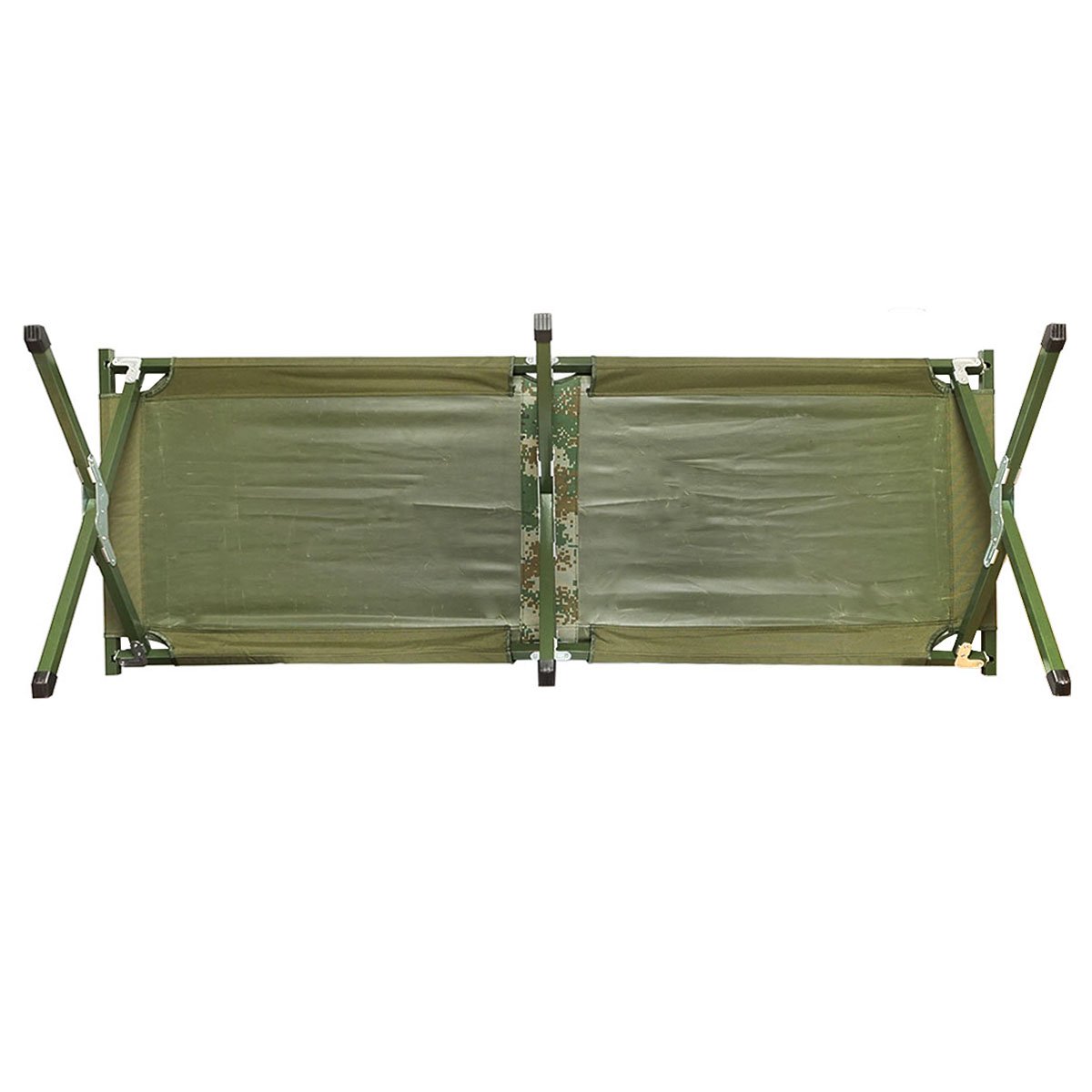 Pat pliabil de campanie, camping verde olive 190x66x42 cm Breckner Germany